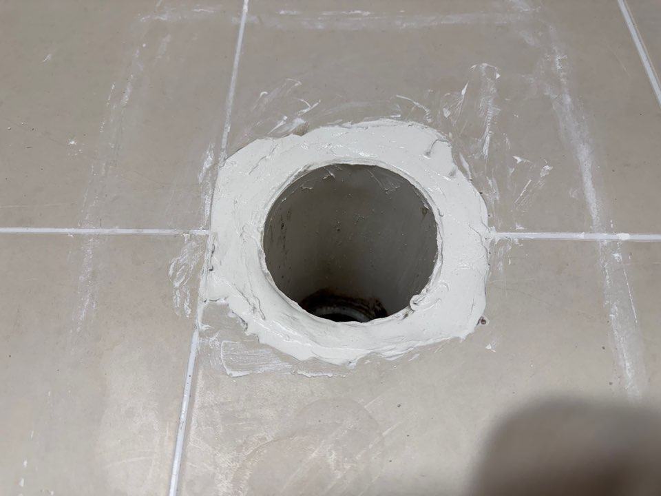 변기 자리 백시멘트 방수