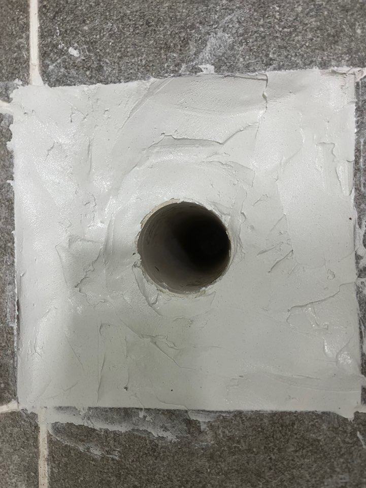 백시멘트로 다시 채운 육가